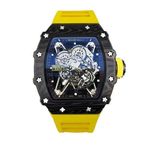 Richard Mille RAFA Yellow Rubber Montres Maroc Authentiques a prix bas