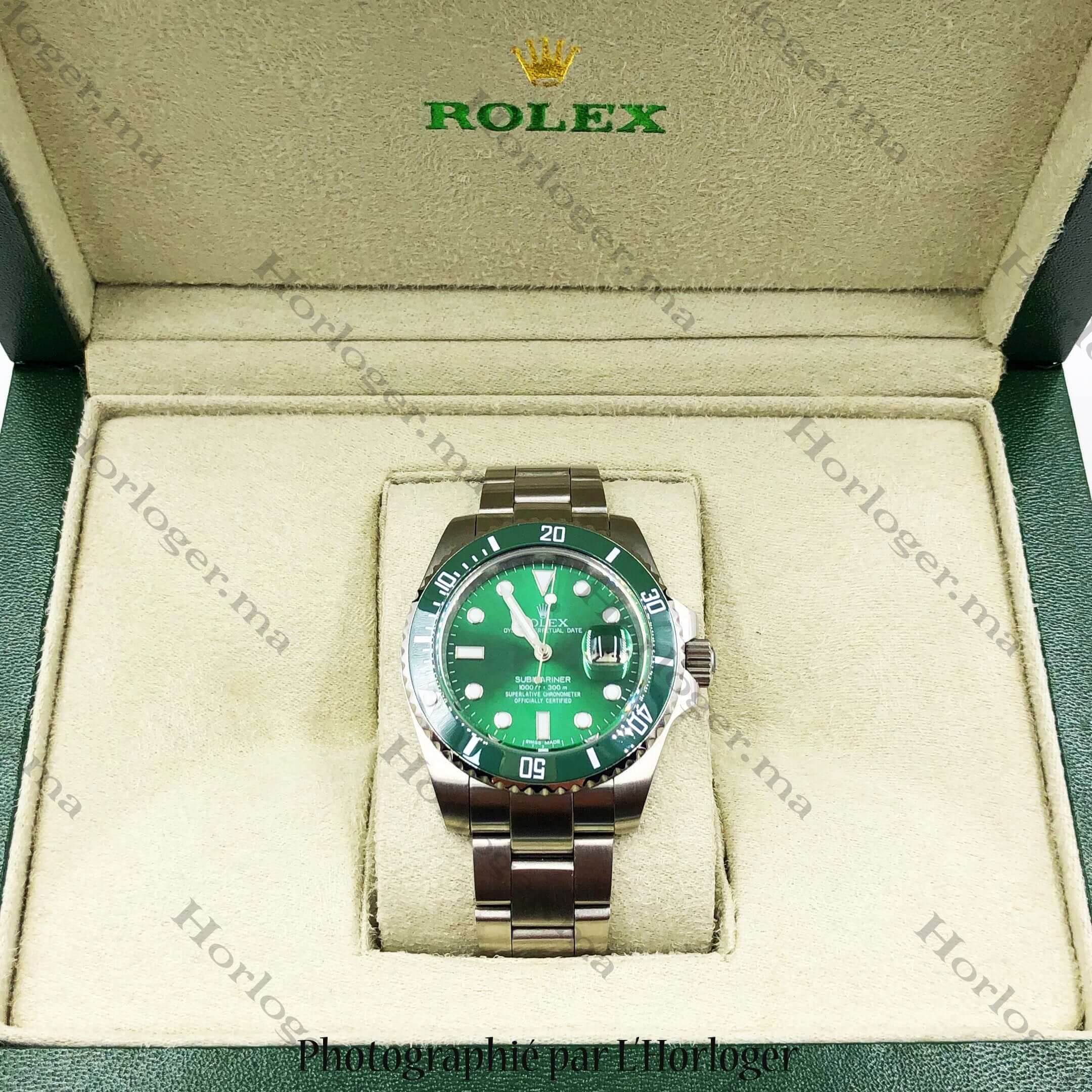 Montre rolex hulk discount prix