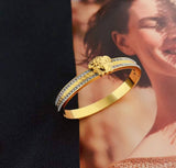 Bracelet femme acier doré VRSC