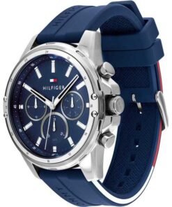 Alternative view of Tommy Hilfiger Men's Watch 1791791 blue silicone strap – Montre Homme