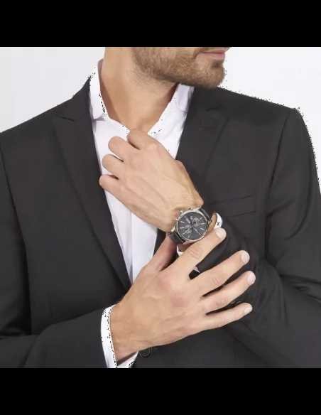 Montre Homme Hugo Boss Jet 1513279 Bracelet cuir noir - Image 3