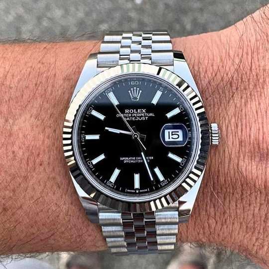 Montre Datejust 41 Noir Jubilé Pour Homme – Montre Homme - Image 3