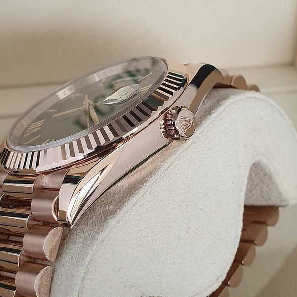 Montre Rolex DayDate 40 Olive Rose Gold Pour Homme - Image 6