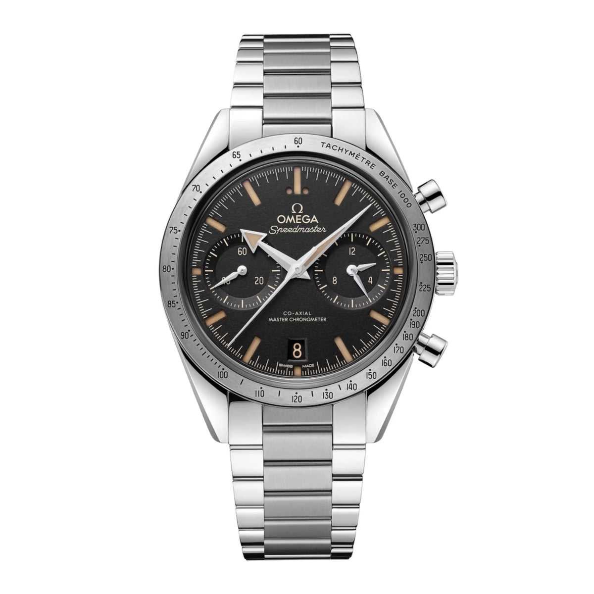Omega Speedmastr Argenté Noir – Montre Homme