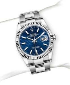 Alternative view of Bracelet en acier Datejust BLEU VIF – Montre Homme