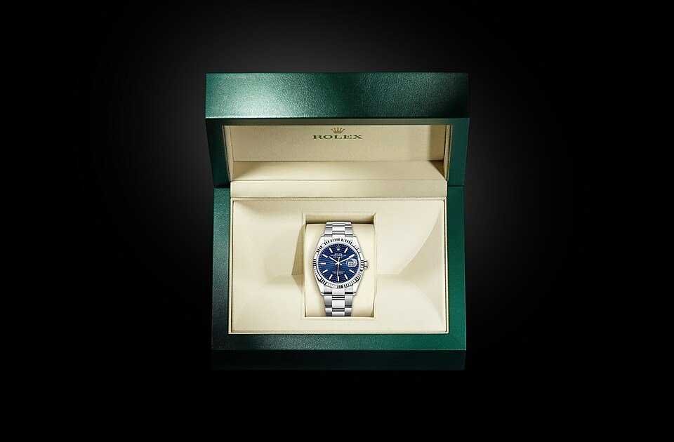 Bracelet en acier Datejust BLEU VIF – Montre Homme - Image 7