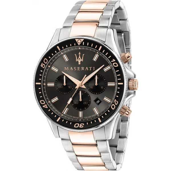 Montre Maserati Sfida en Acier Argenté et Bronze – Montre Homme