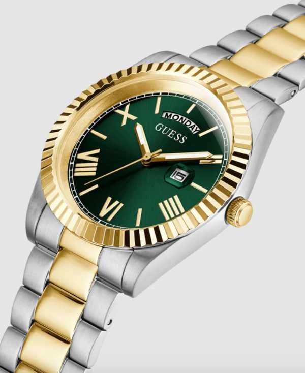 Guess Mens 2-Tone Day/Date Watch – Montre Homme - Image 2