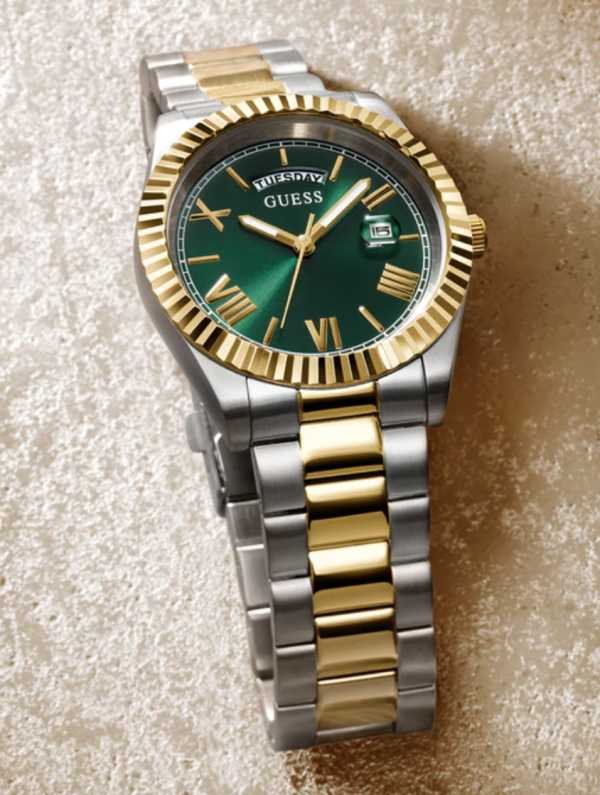 Guess Mens 2-Tone Day/Date Watch – Montre Homme - Image 4