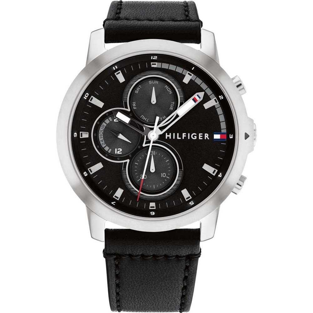 Tommy Hilfiger Montre à aiguilles - silber silber schwarz schwarz – Montre Homme