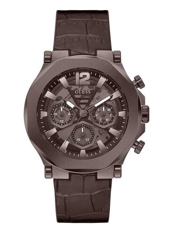 GUESS Mens Edge Multi-function Watch, GW0492G2 – Montre Homme