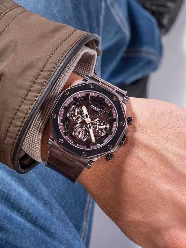 GUESS Mens Edge Multi-function Watch, GW0492G2 – Montre Homme - Image 3