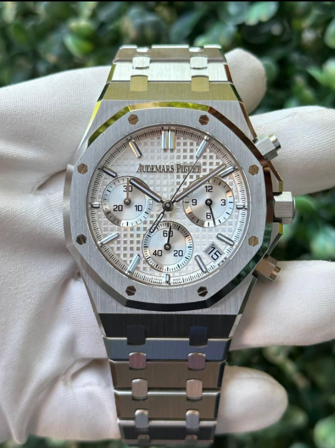ROYAL OAK CHRONOGRAPHE-GRIS/BLANC – Montre Homme - Image 6