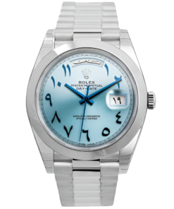 Rolex Day-date Ice blue Arabic Dial – Montre Homme