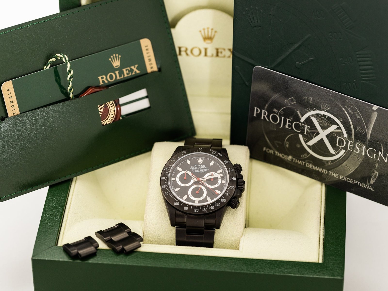 Rolex Cosmograph Daytona 40 mm, revêtement PVD (post-vente), cadran noir – Montre Homme - Image 5