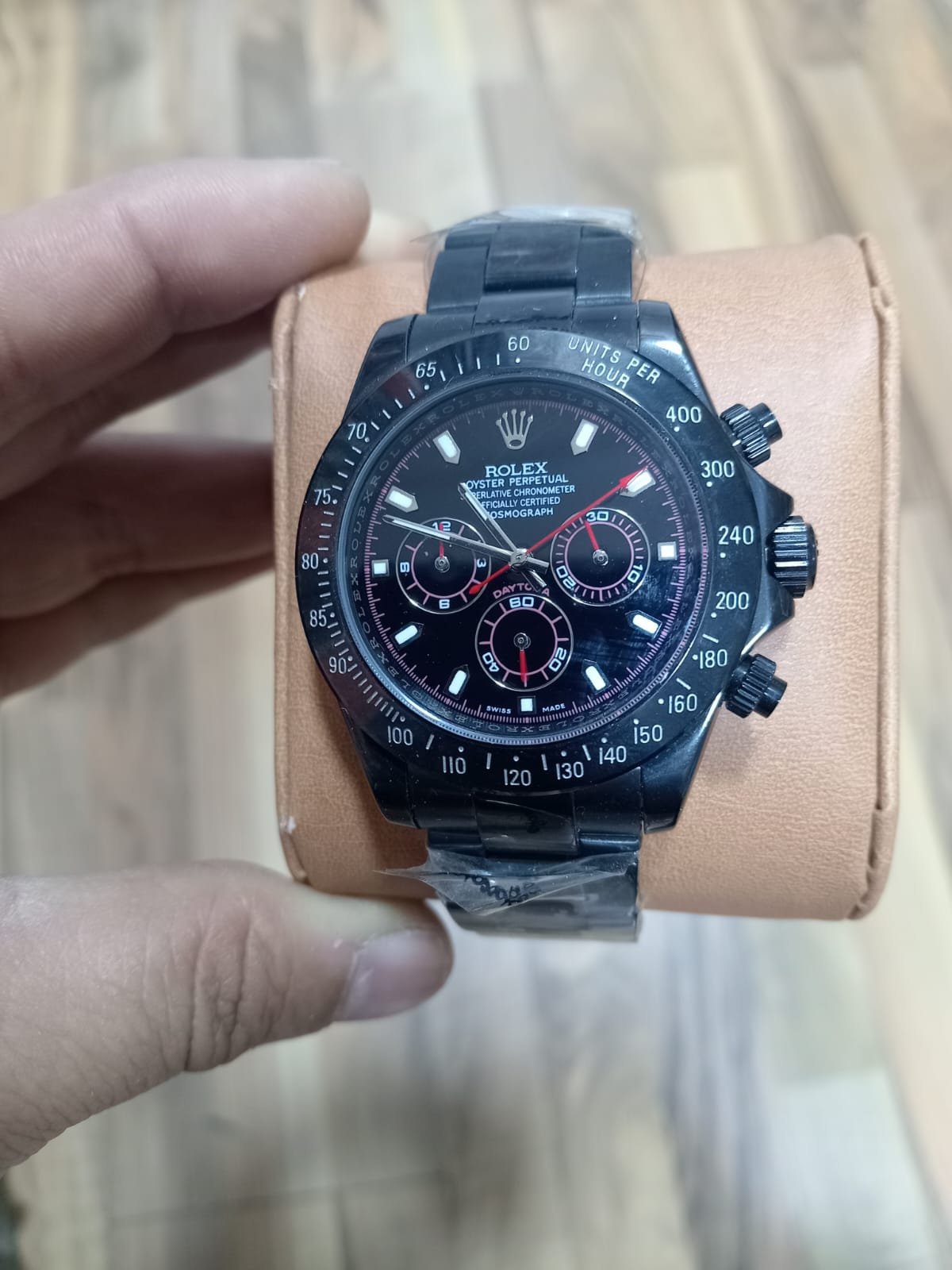 Rolex Cosmograph Daytona 40 mm, revêtement PVD (post-vente), cadran noir – Montre Homme - Image 6
