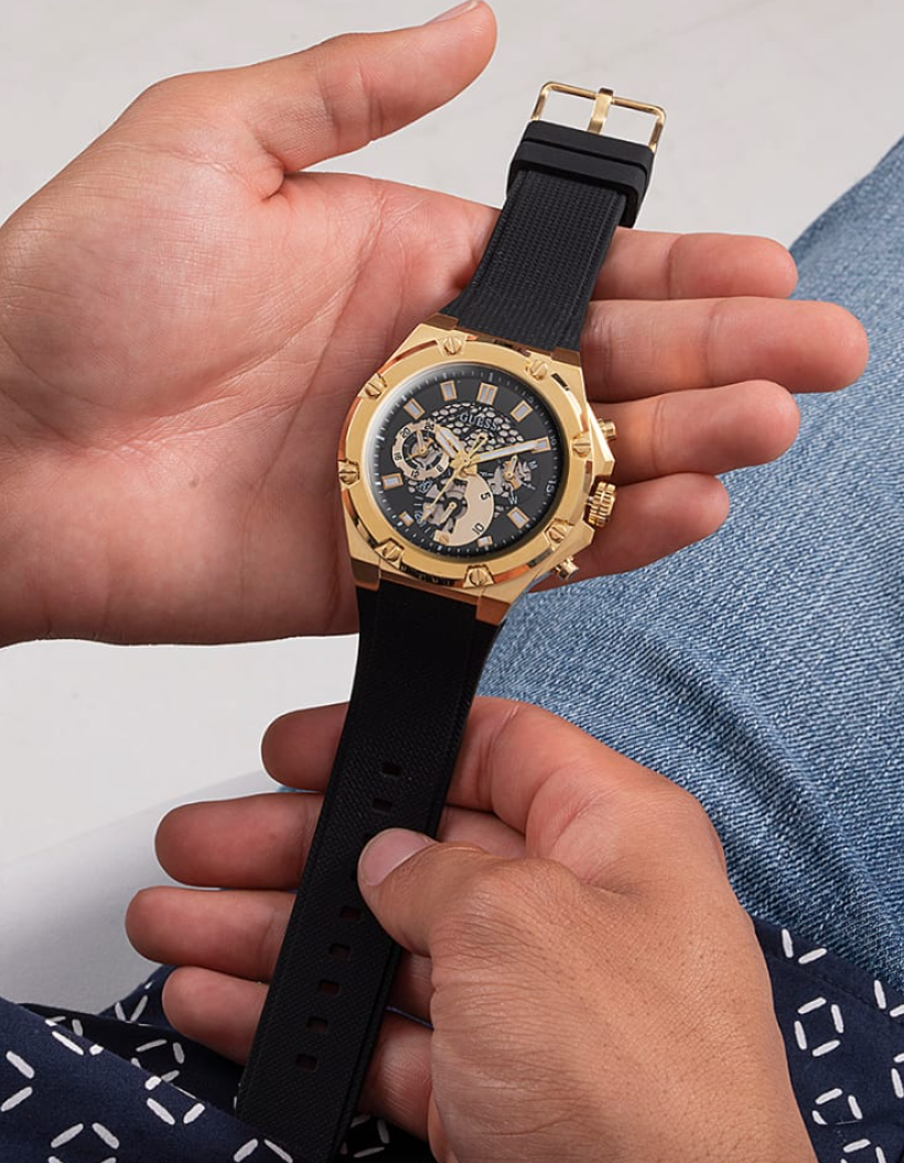 Montre Guess pour Homme Third Gear Dorée – Montre Homme - Image 5