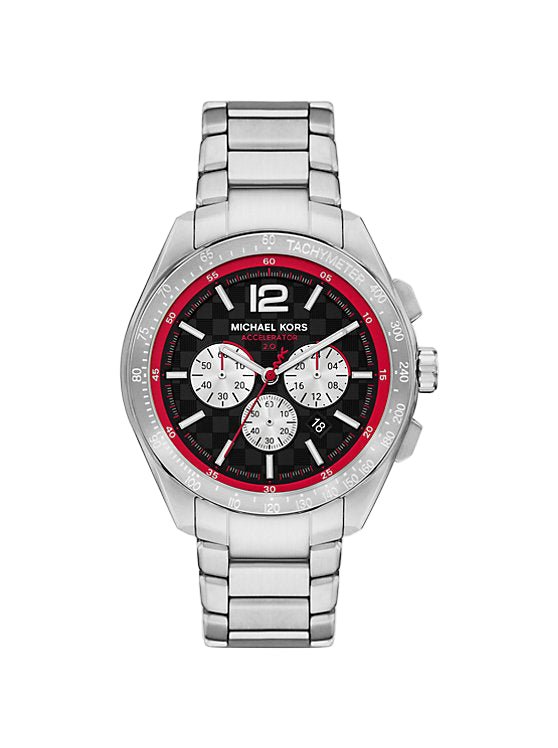 Michael Kors Montre Accelerator 2.0 argentée surdimensionnée – Montre Homme