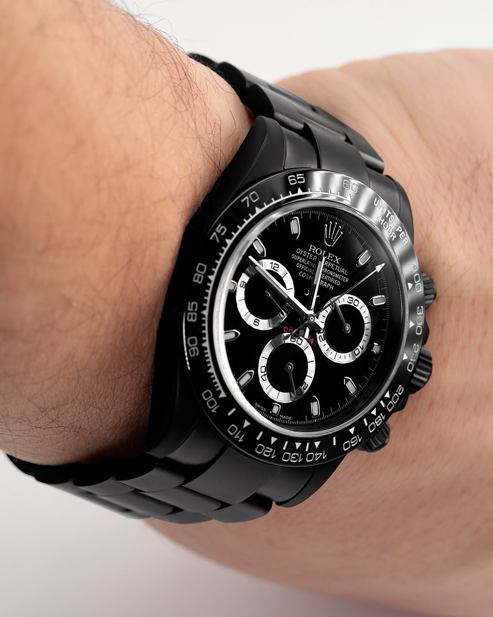 Montre Rolex Oyster Perpetual Cosmograph Daytona revêtement PVD/DLC noir 116520 – Montre Homme - Image 7