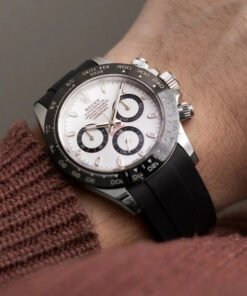 Alternative view of ROLEX Cosmograph Daytona white dial – Montre Homme