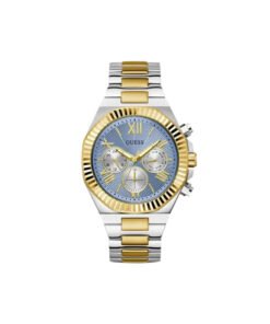 Guess Montre multifonctionnelle bicolore et bleue – Montre Homme
