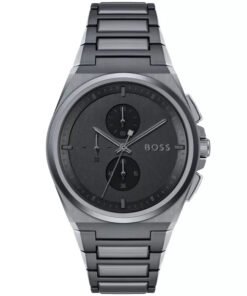 Hugo Boss Steer Chronographe Gris – Montre Homme