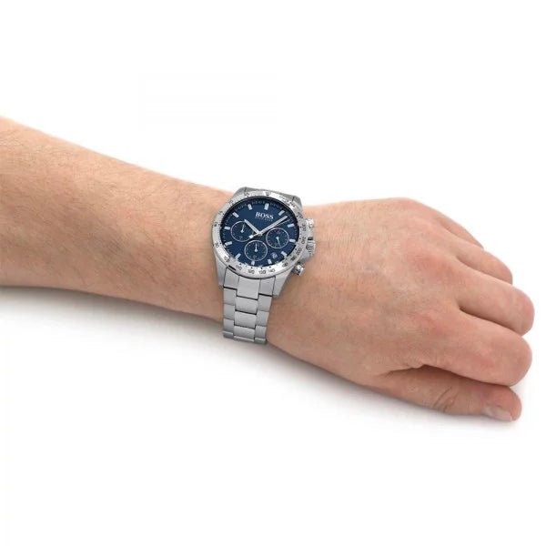 Montre Boss Sport Lux Hero en Acier Argenté – Montre Homme - Image 4