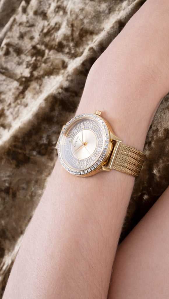 Guess Soiree Montre Femme Acier Doré Milanais – Image 4
