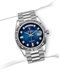 Alternative view of Montre DAY DATE BLEU – Montre Femme