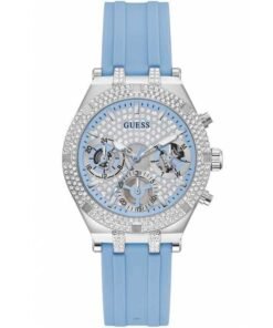Montre Guess heiress blue silicone strap women's watch gw0407l1 – Montre Femme