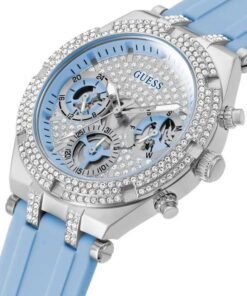 Alternative view of Montre Guess heiress blue silicone strap women's watch gw0407l1 – Montre Femme