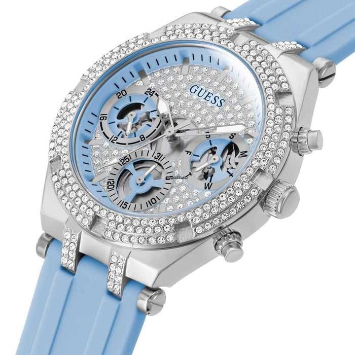 Montre Guess heiress blue silicone strap women's watch gw0407l1 – Montre Femme – Image 2