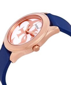Alternative view of Montre Guess g-twist silver dial blue silicone ladies watch w0911l6 – Montre Femme