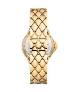 Alternative view of MK Mini montre Camille dorée avec pierres pavées – Montre Femme