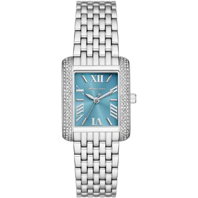 MK Emery Argenté / Bleu Montre femme | MK4829