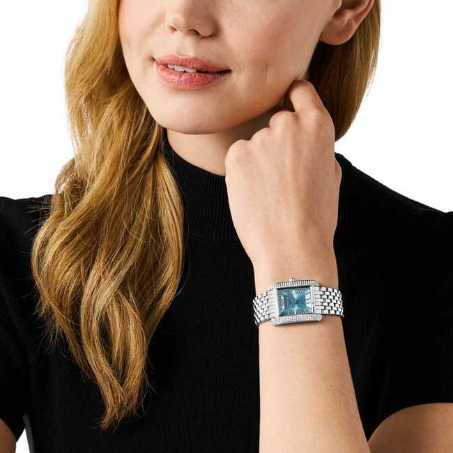 MK Emery Argenté / Bleu Montre femme | MK4829 – Image 2