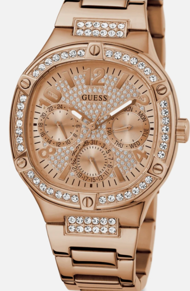 Montre Guess Duchess Rose Gold Dial Square Case Multi Function Women Watch – Montre Femme – Image 4