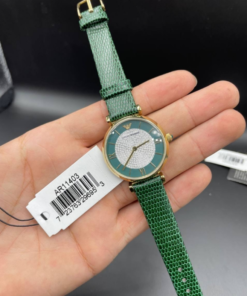 Alternative view of Montre Emporio Armani Gianni T-Bar Quartz Green, Silver Dial Ladies Watches – Montre Femme