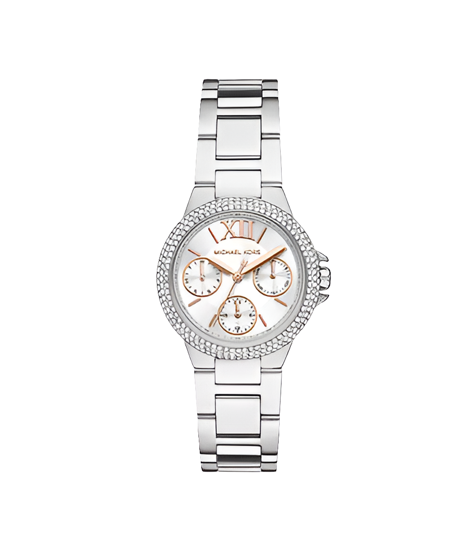 Montre Michael Kors Camille Multifunction Stainless Steel Watch – Montre Femme