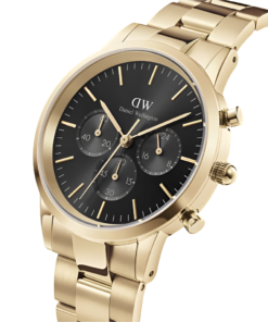 Alternative view of Montre Daniel Wellington Gents Iconic Chronograph Link Onyx G – Montre Femme
