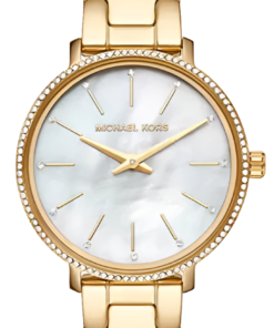 Montre à quartz Michael Kors avec cadran blanc nacré – Montre Femme