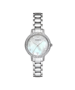 Montre Emporio Armani à trois aiguilles en acier inoxydable – Montre Femme