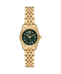 Michael Kors Petite montre Lexington dorée à pierres pavées – Montre Femme