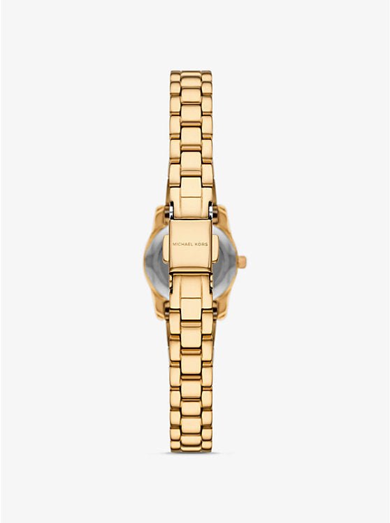 Michael Kors Montre miniature Lexington de ton or à pavé – Montre Femme – Image 3