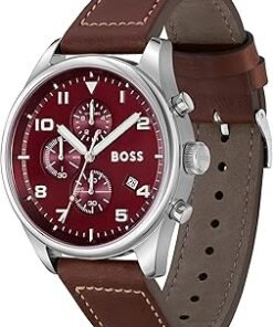 Alternative view of Hugo Boss Montre Chronographe à Quartz pour Homme avec Bracelet en Cuir Marron - 1513988