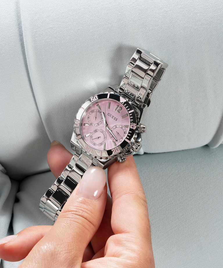 Montre GUESS Ladies Silver Tone Multi-function Watch – Montre Femme – Image 7