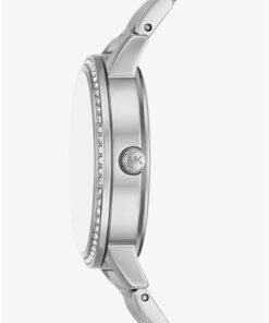 Alternative view of Michael Kors Outlet Montre Melissa de ton argent à pavé – Montre Femme
