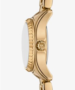 Alternative view of Michael Kors Montre miniature Lexington de ton or à pavé – Montre Femme