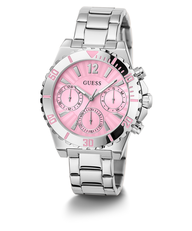 Montre GUESS Ladies Silver Tone Multi-function Watch – Montre Femme