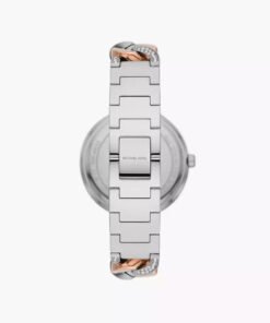 Alternative view of Montre MK Catelyn Quartz Silver Dial Two Tone Steel Strap Watch MK4634 New – Montre Femme